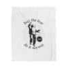 Velveteen Plush Blanket Feel the fear and do it anyway