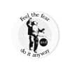 Cork Back Coaster Feel the fear and do it anyway