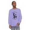 Unisex Garment-dyed Long Sleeve T-Shirt Feel the fear and do it anyway - Image 75