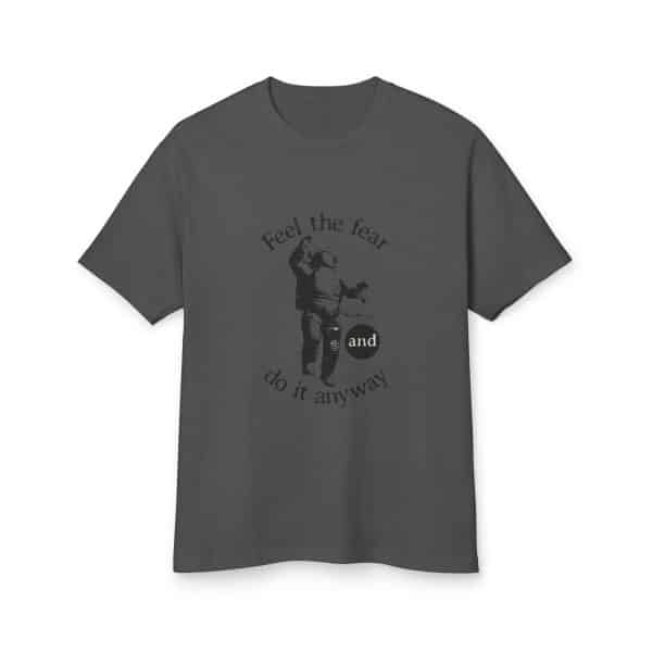 Unisex Garment-Dyed Heavyweight Cotton Tee Feel the fear and do it anyway - Image 13