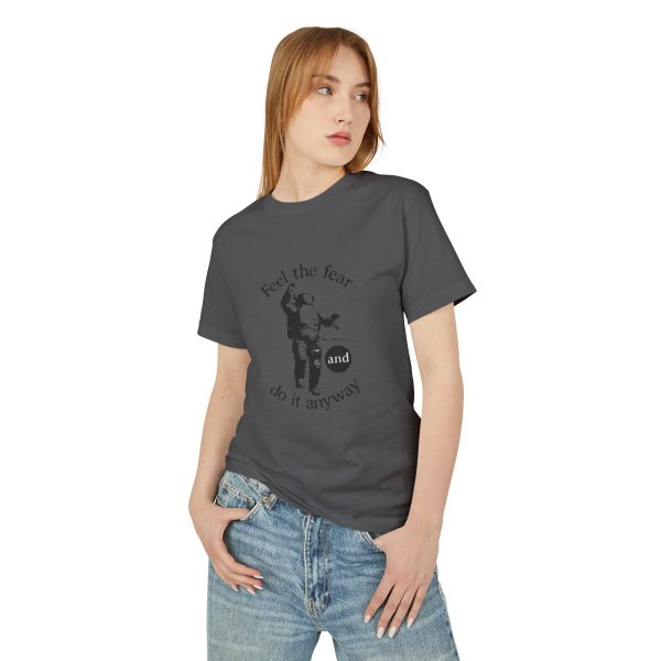 Unisex Garment-Dyed Heavyweight Cotton Tee Feel the fear and do it anyway - Image 16