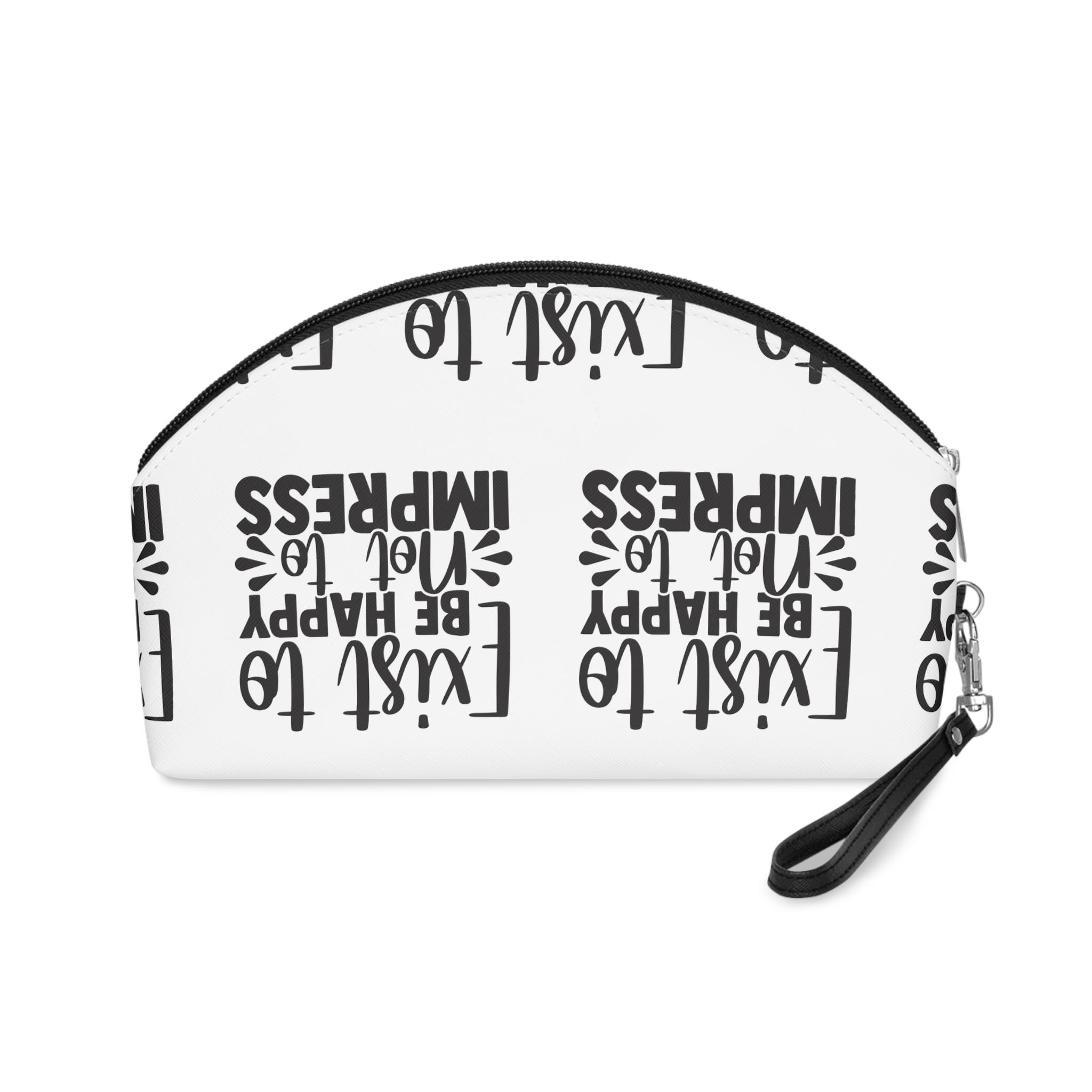 Exist To Be Happy Not To Impress Makeup Bag - Image 2