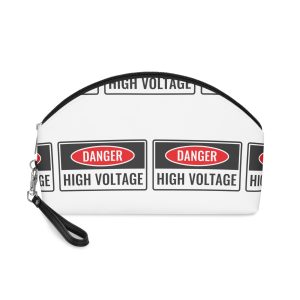 Danger High Voltage Makeup Bag