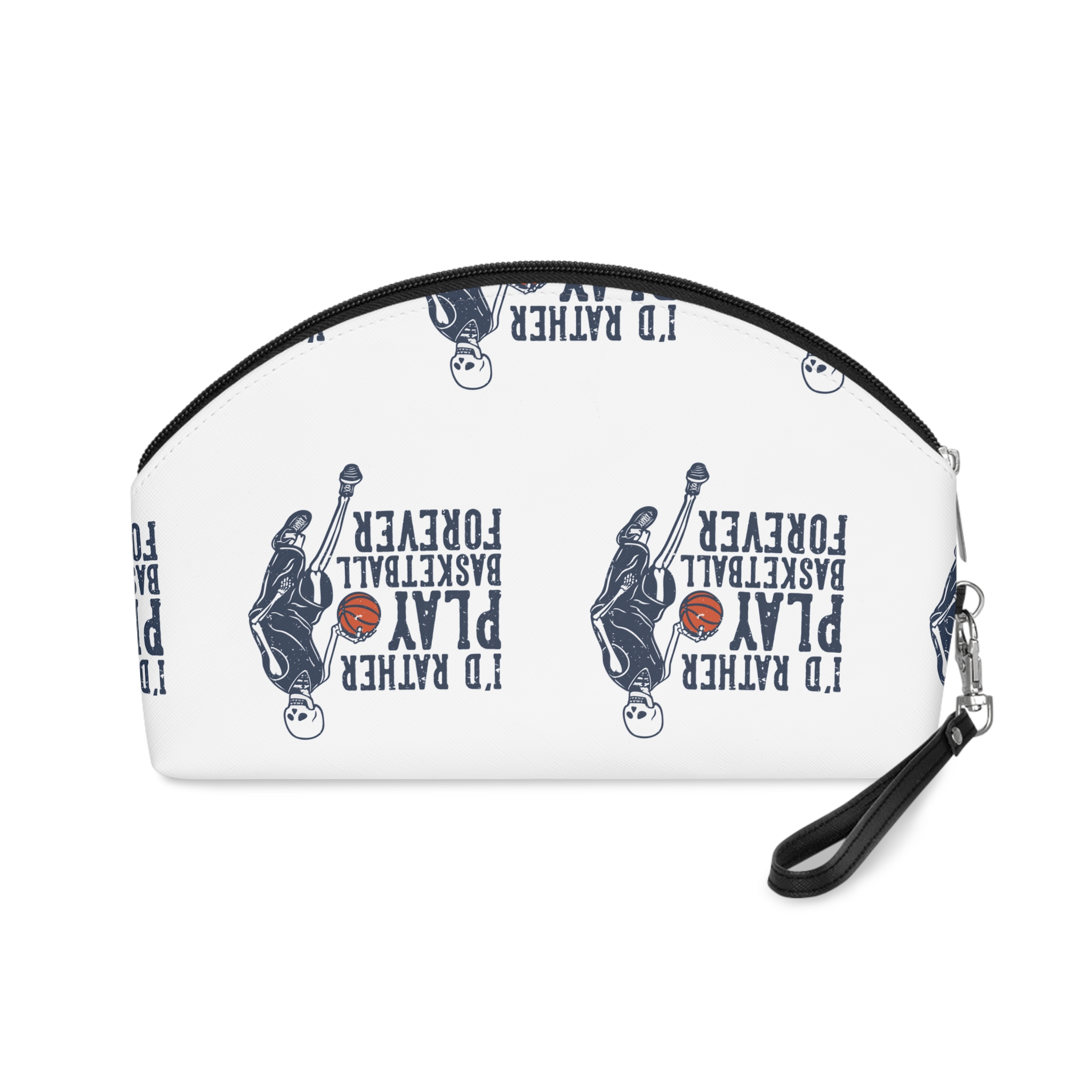 Id Rather Play Basketball Makeup Bag - Image 2