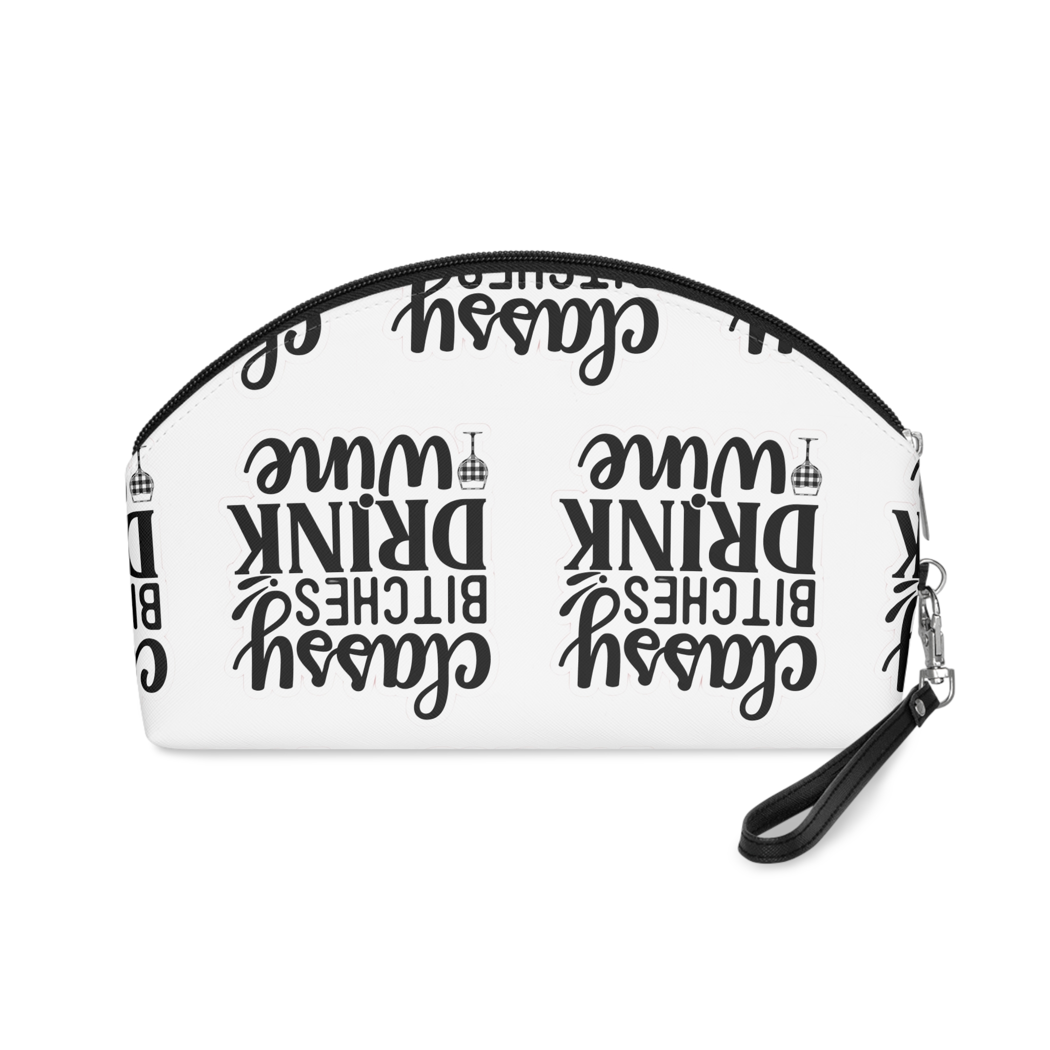 Classy Bitches Drink Wine Makeup Bag - Image 2