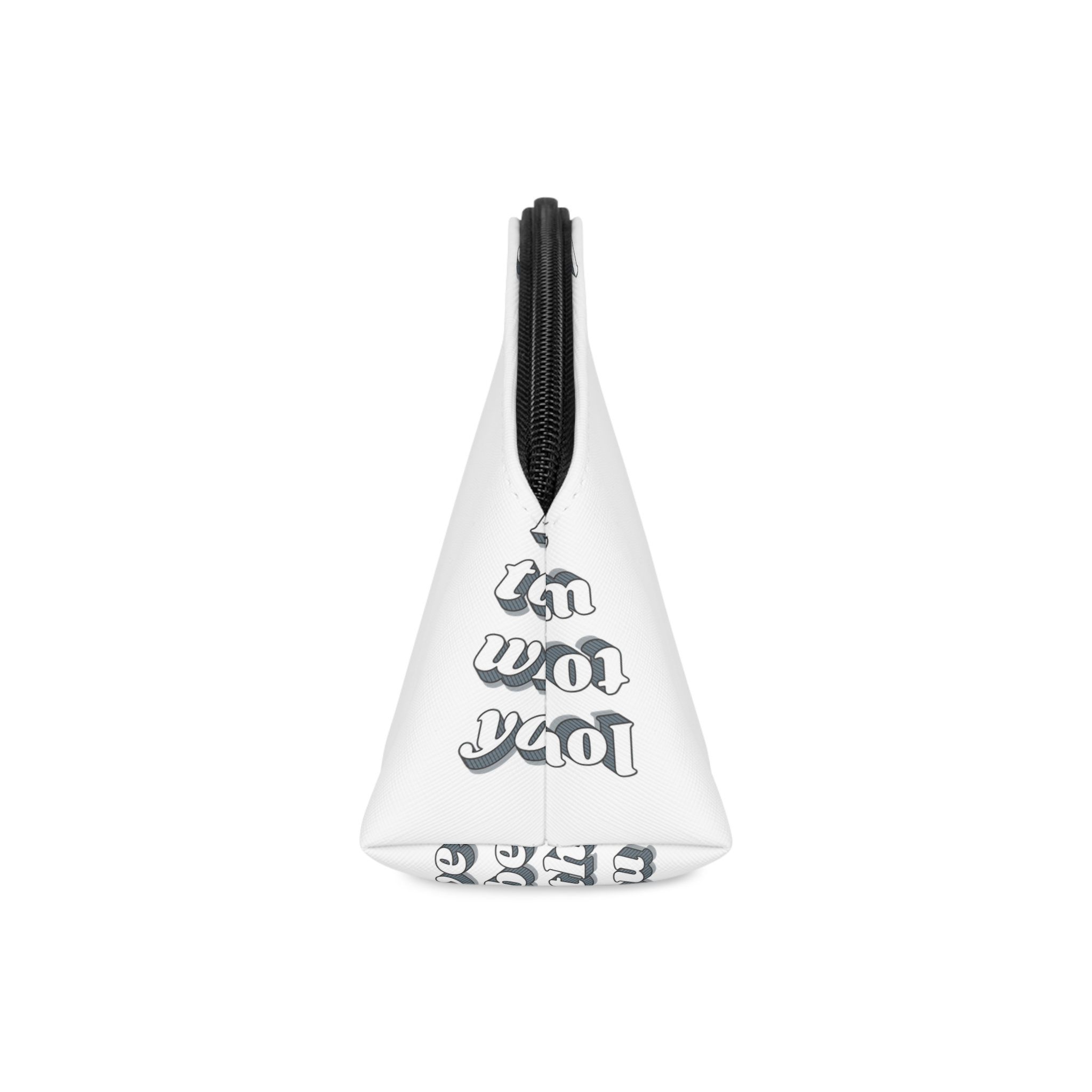Love Be With You Funky Bold Calligraphy Font Illustration Vector Makeup Bag - Image 4