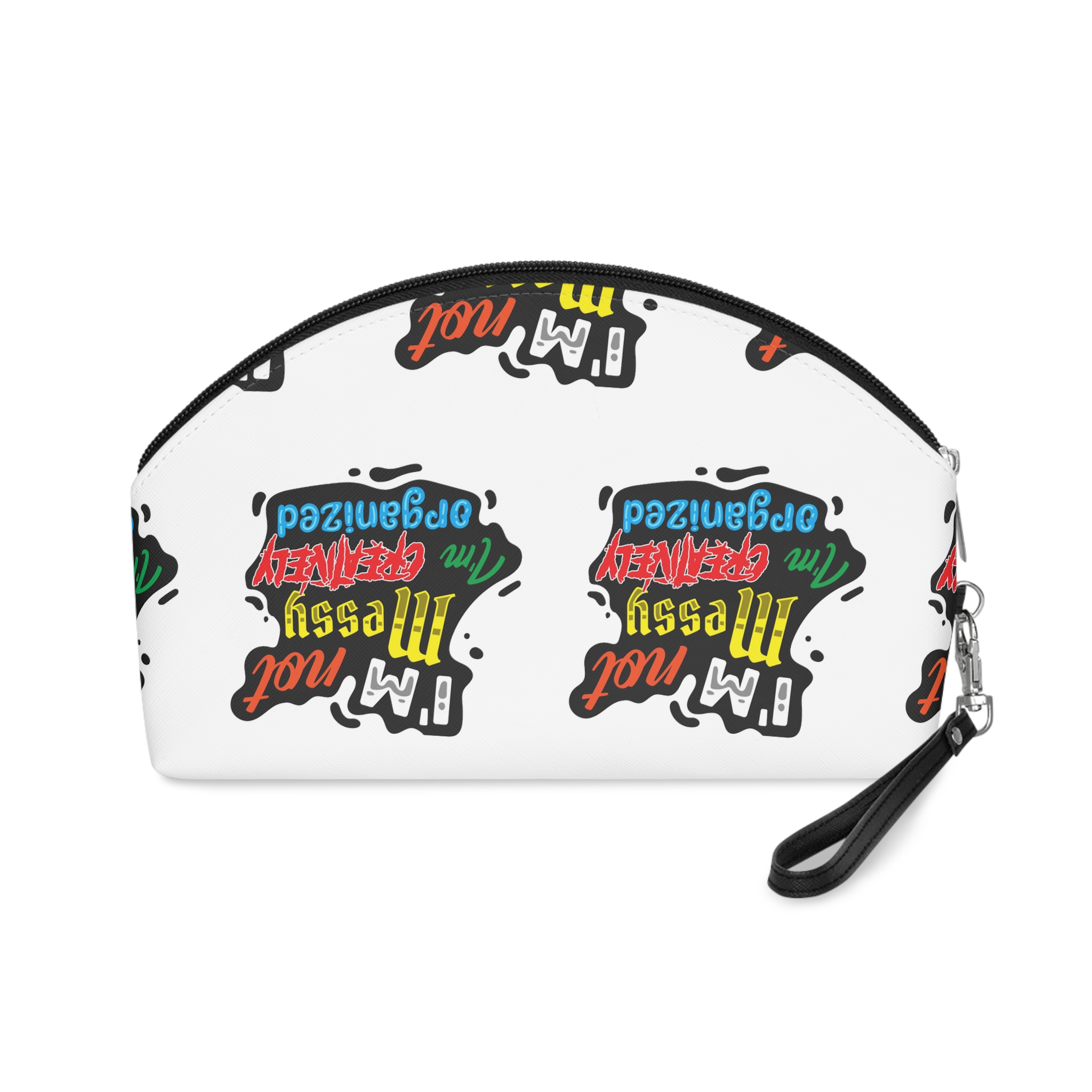 Creatively Organized Quote Shirt Print Poster Design Vector Makeup Bag - Image 2