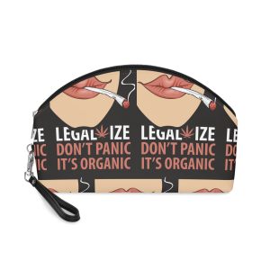 Legalize Dont Panic Its Organic Makeup Bag