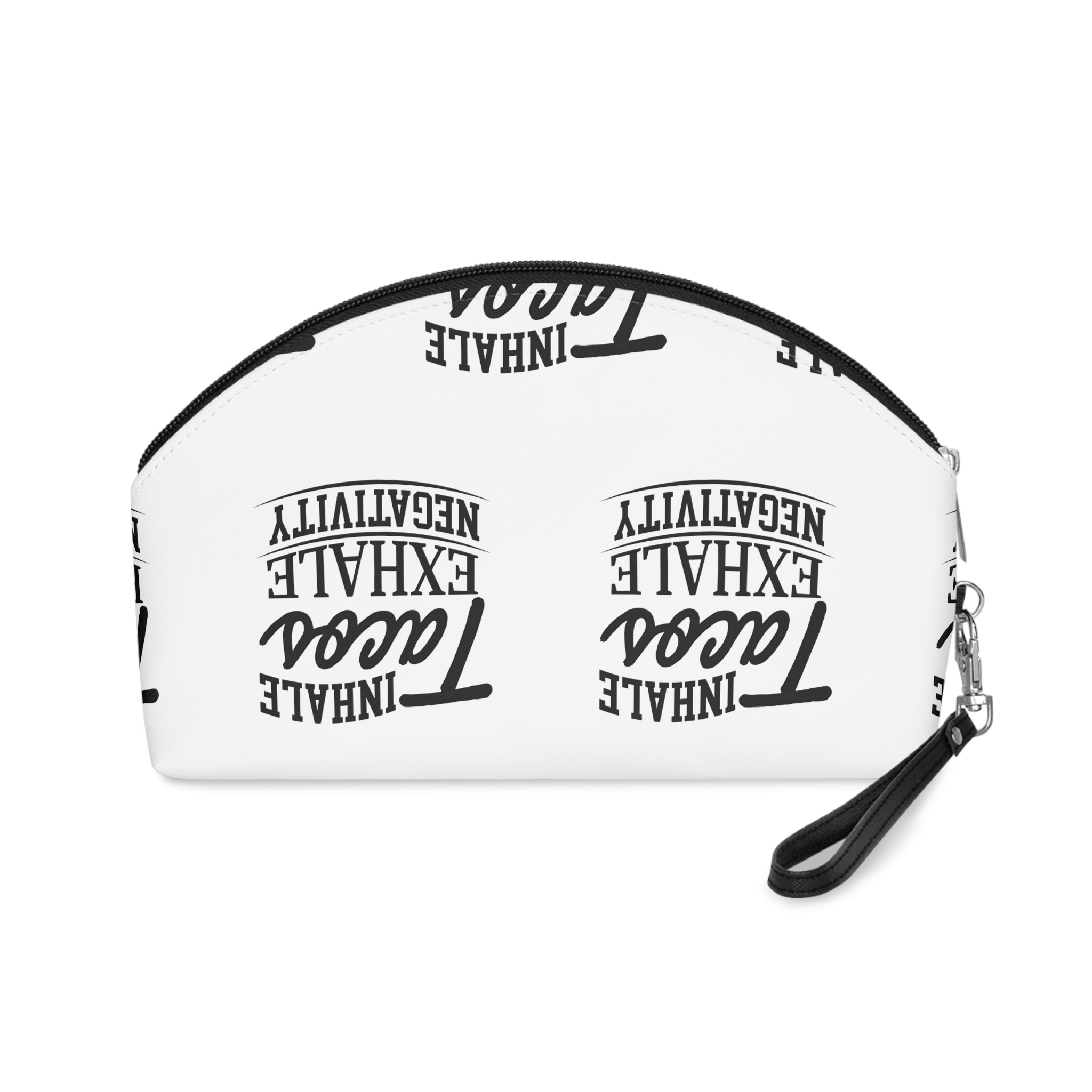 Inhale Tacos Exhale Negativity Makeup Bag - Image 2