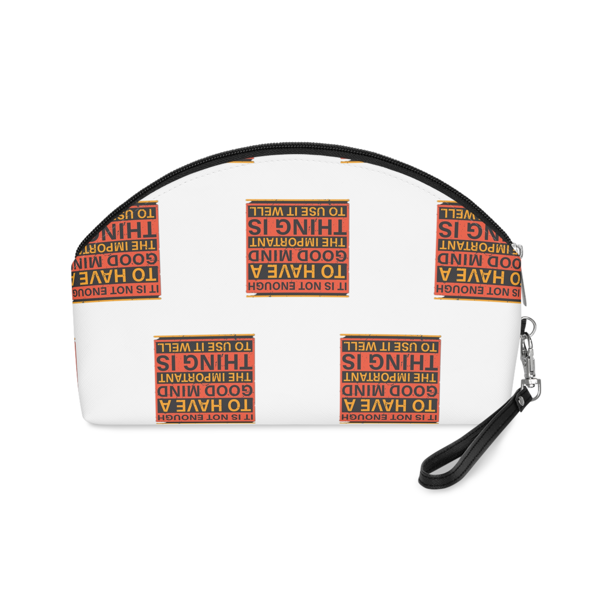 It Is Not Enough To Have A Good Mind the Important Thing Is To Use It Well Makeup Bag - Image 2