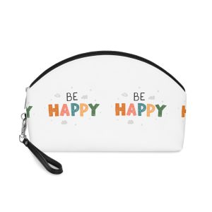 Lettering Be Happy 3 Makeup Bag