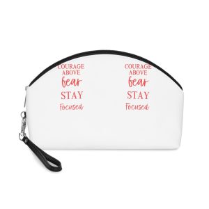Courage Fear Stay Focused Makeup Bag