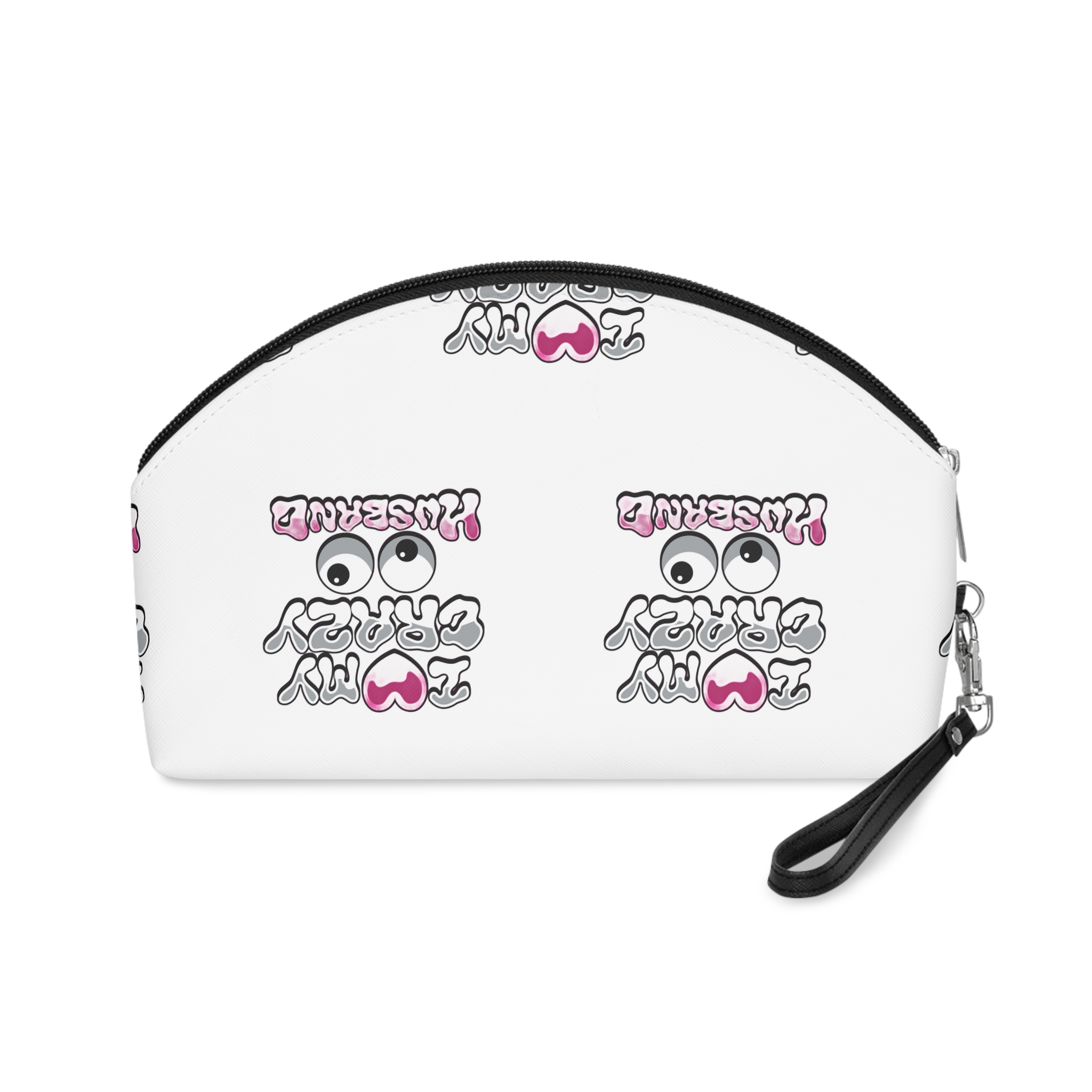 I Love My Crazy Husand Makeup Bag - Image 2