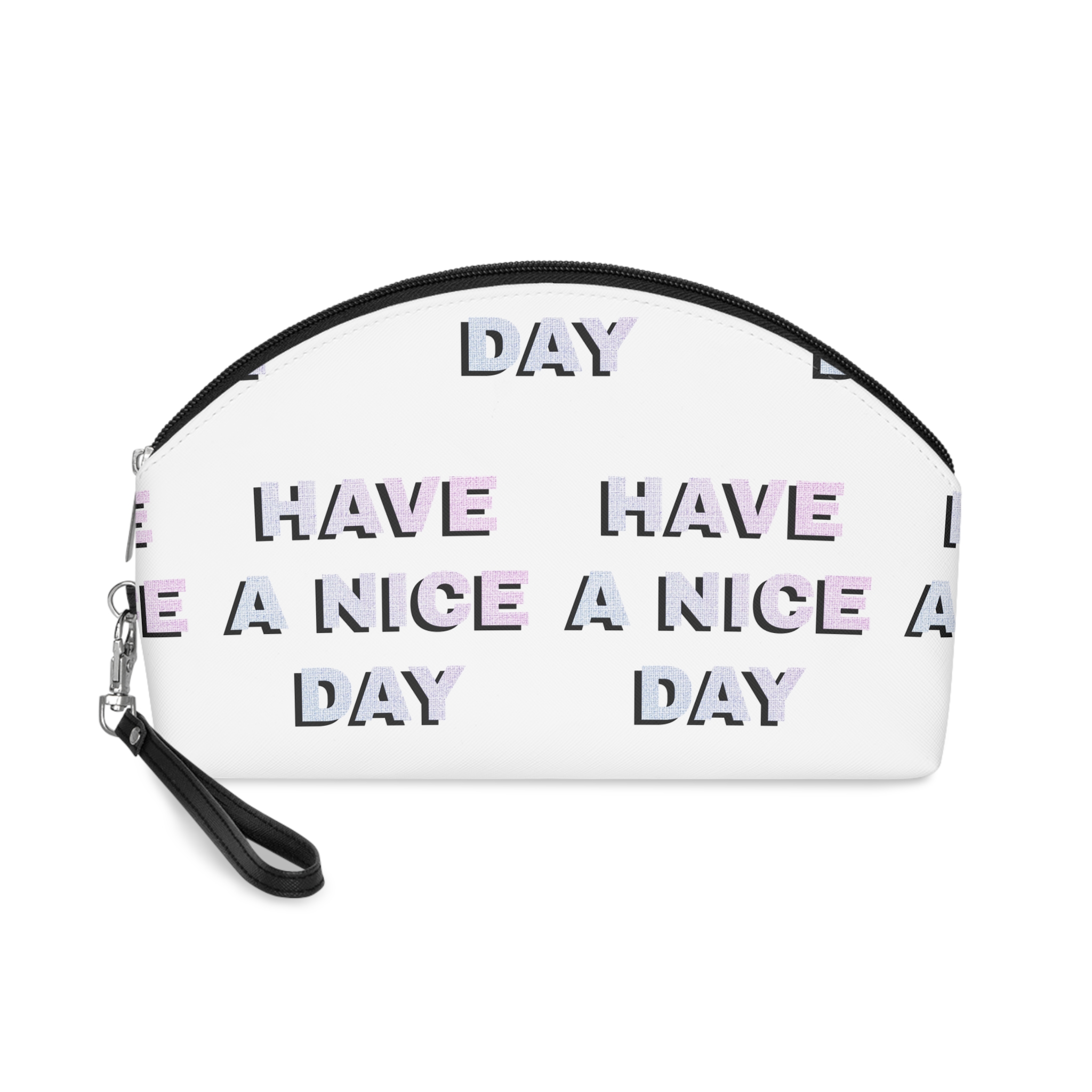 Have Nice Day Png Lettering Sticker Pastel Fabric Textured Font Typography Makeup Bag