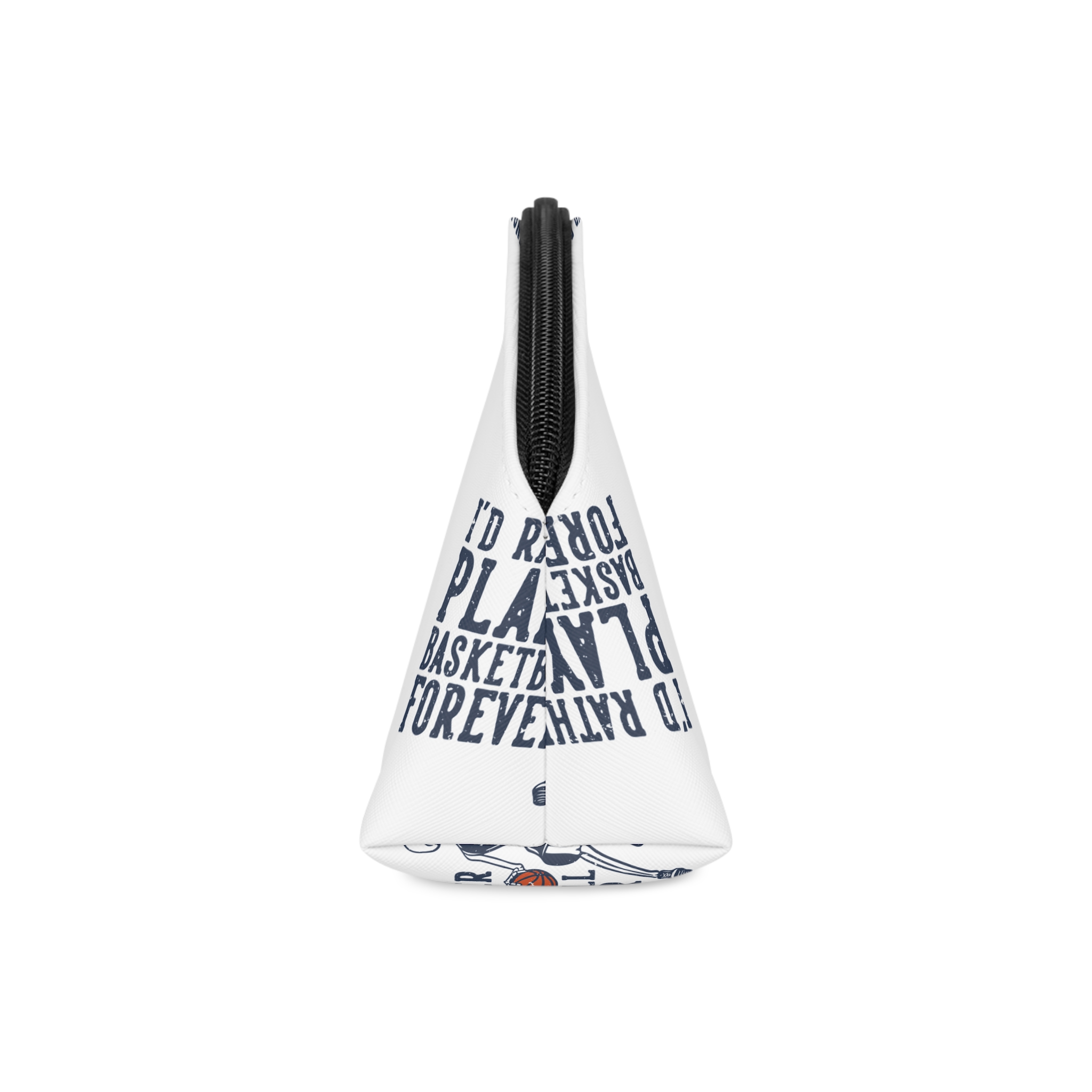 Id Rather Play Basketball Makeup Bag - Image 4