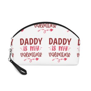 Daddy Is My Valentine Makeup Bag