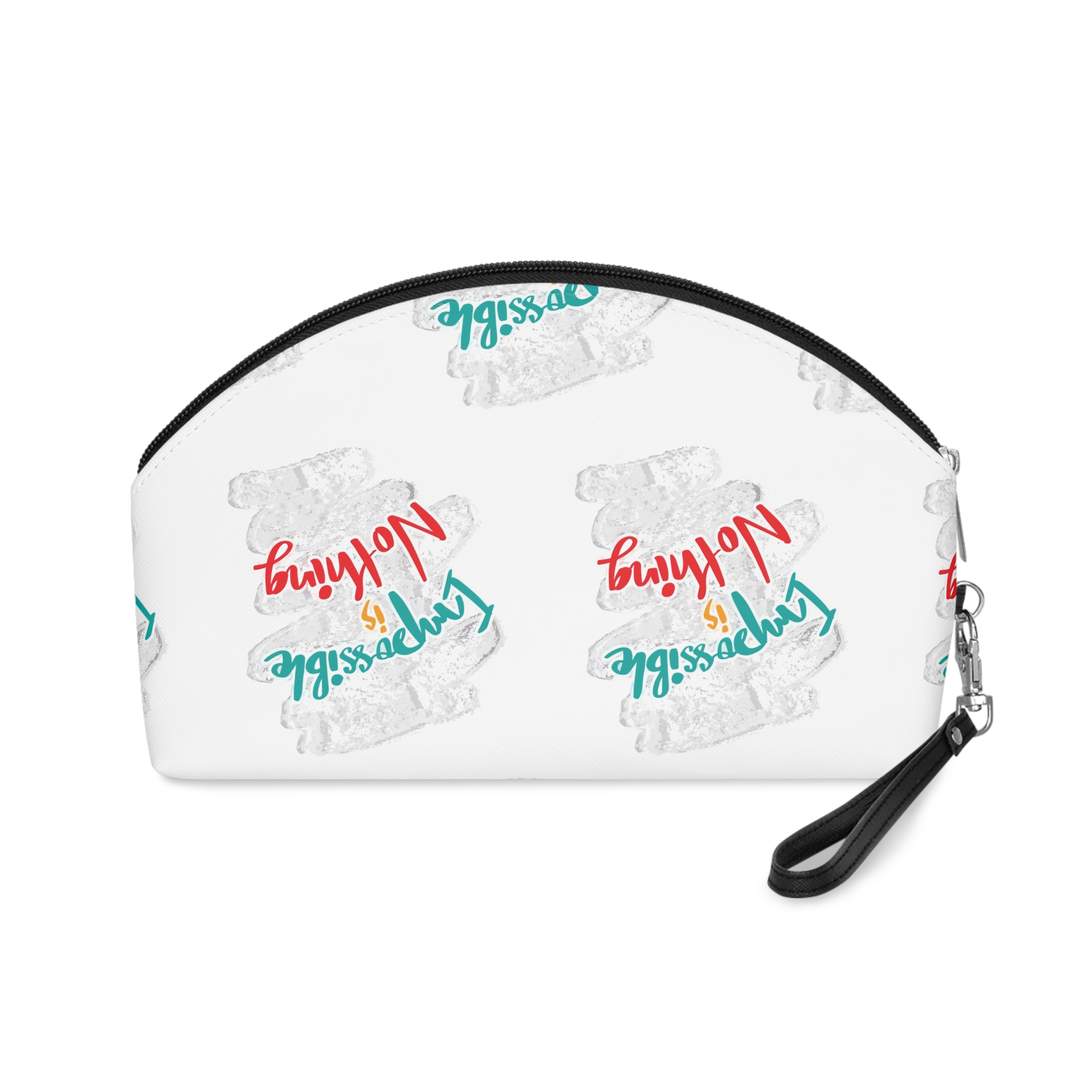 Imposible Is Nothing Hand Lettering Poster Quote Makeup Bag - Image 2