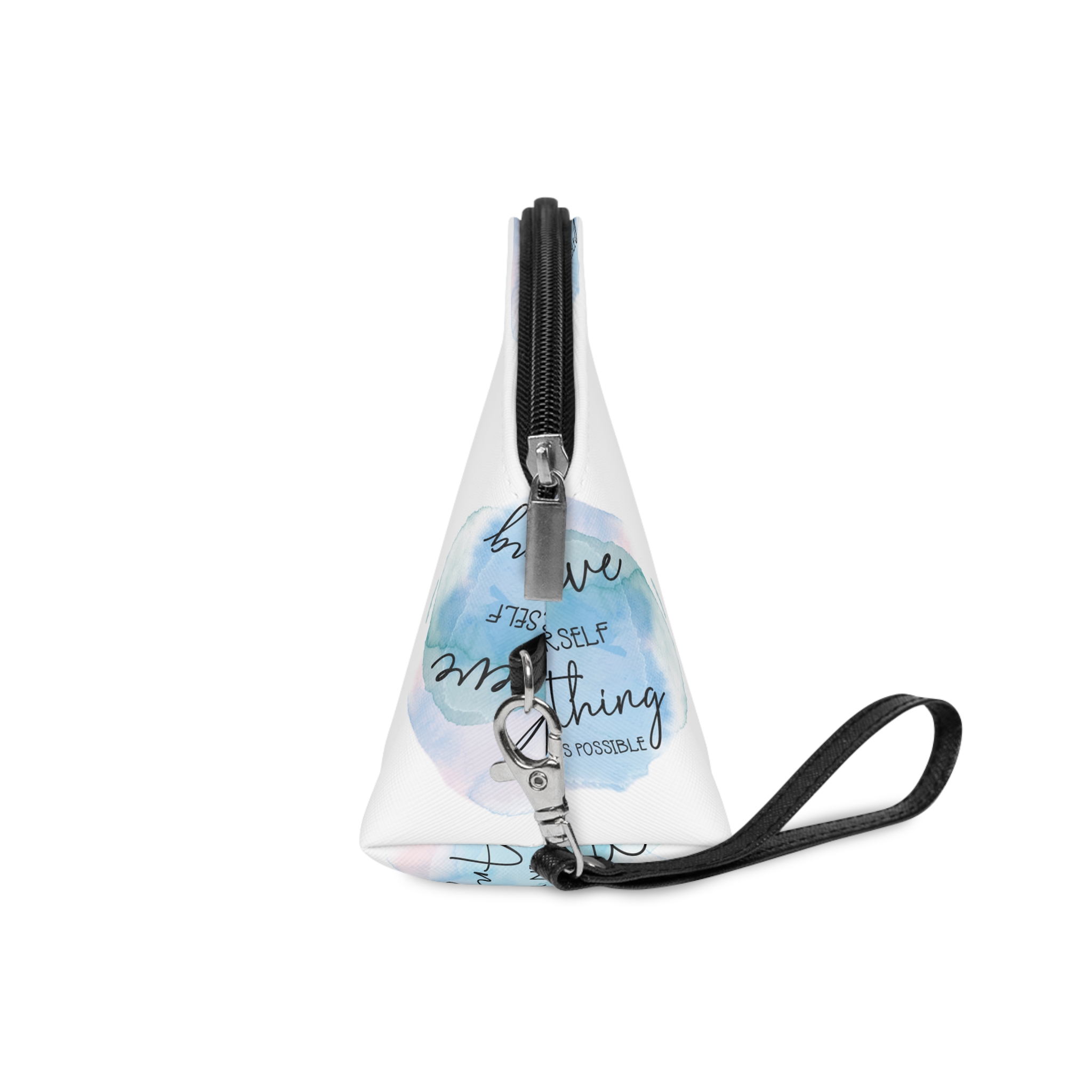 Inspirational Quote On A Watercolour Background 0303 Makeup Bag - Image 3