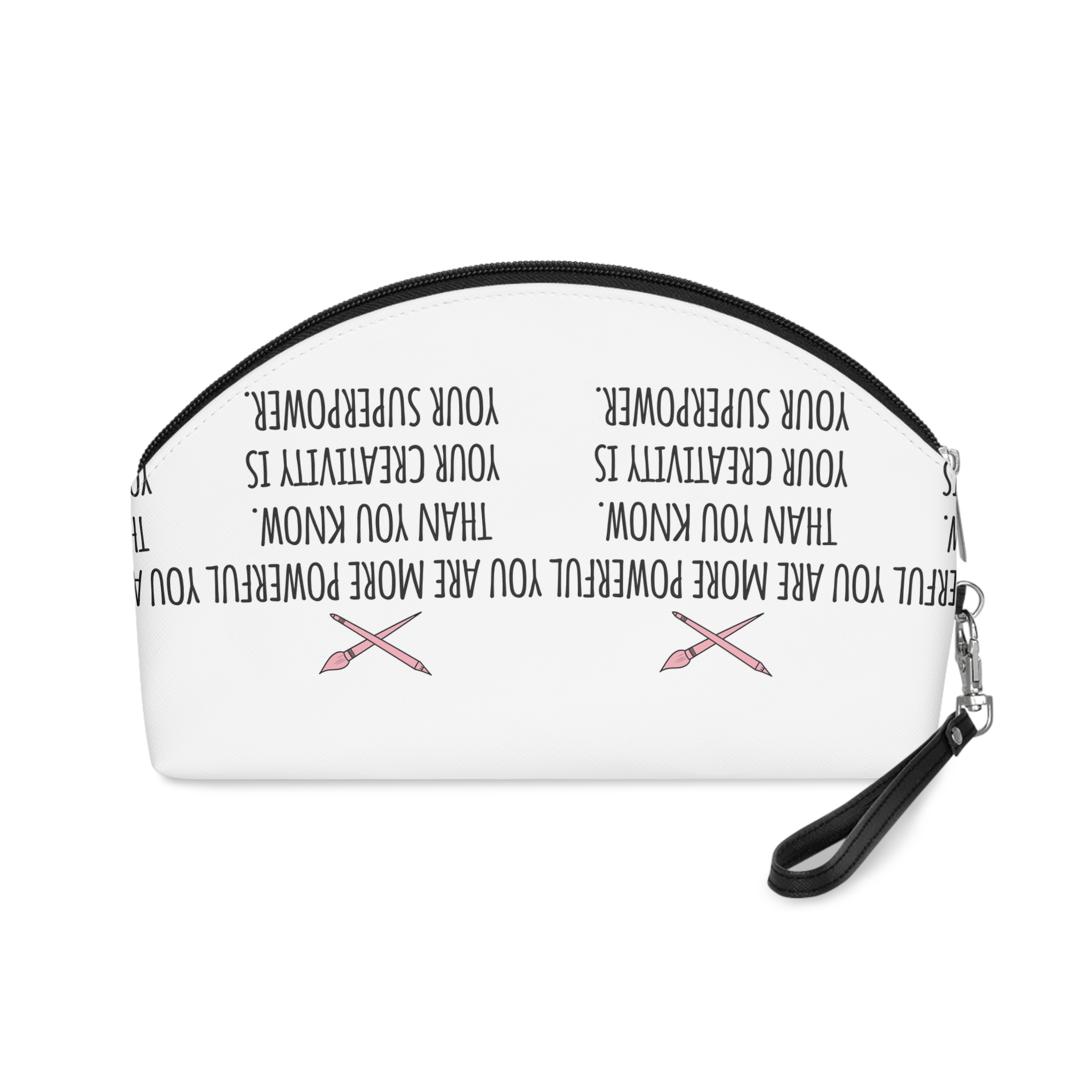 Creativity Is Your Superpower Quote Makeup Bag - Image 2