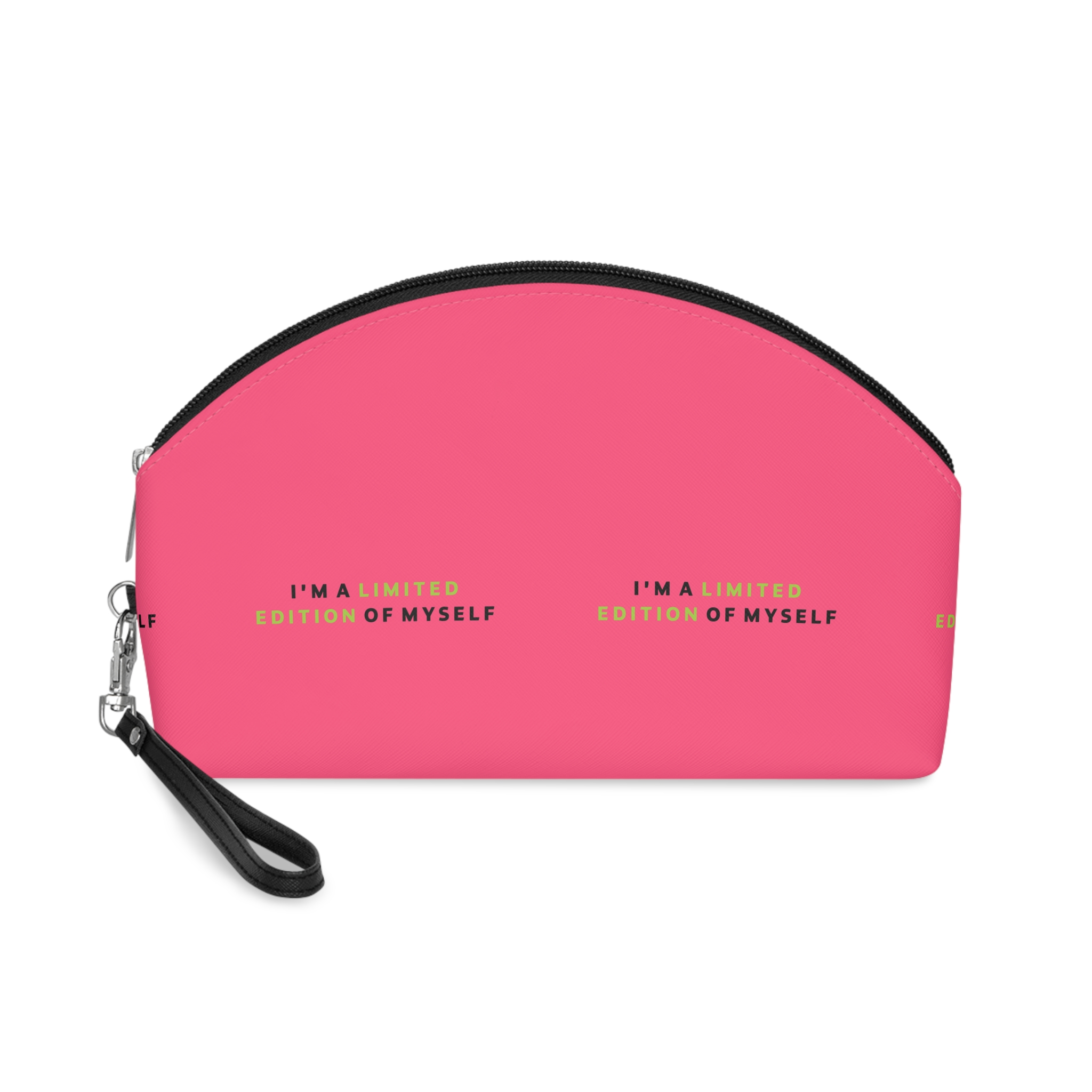 I Am Limited Edition My Self Typographic Print Slogan T Shirt Printing Design Various Makeup Bag