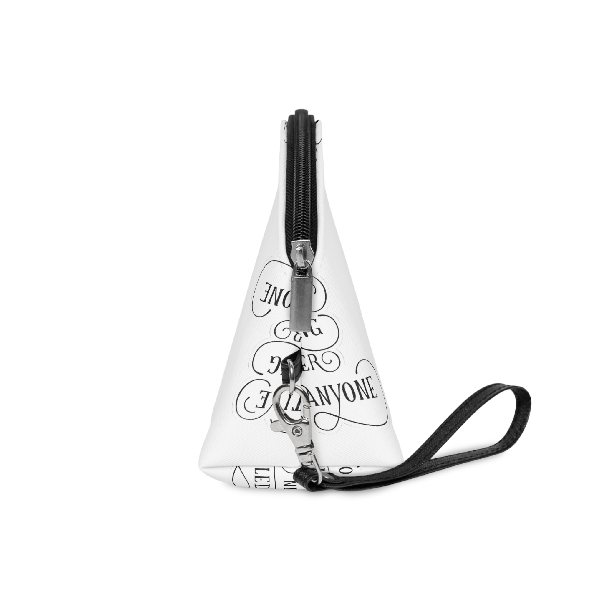 Calligraphy Sticker Vector Positive Thinking Never Killed Anyone Makeup Bag - Image 3