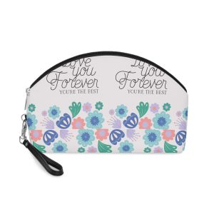 Love Card With Herbs Drawn Frame Makeup Bag
