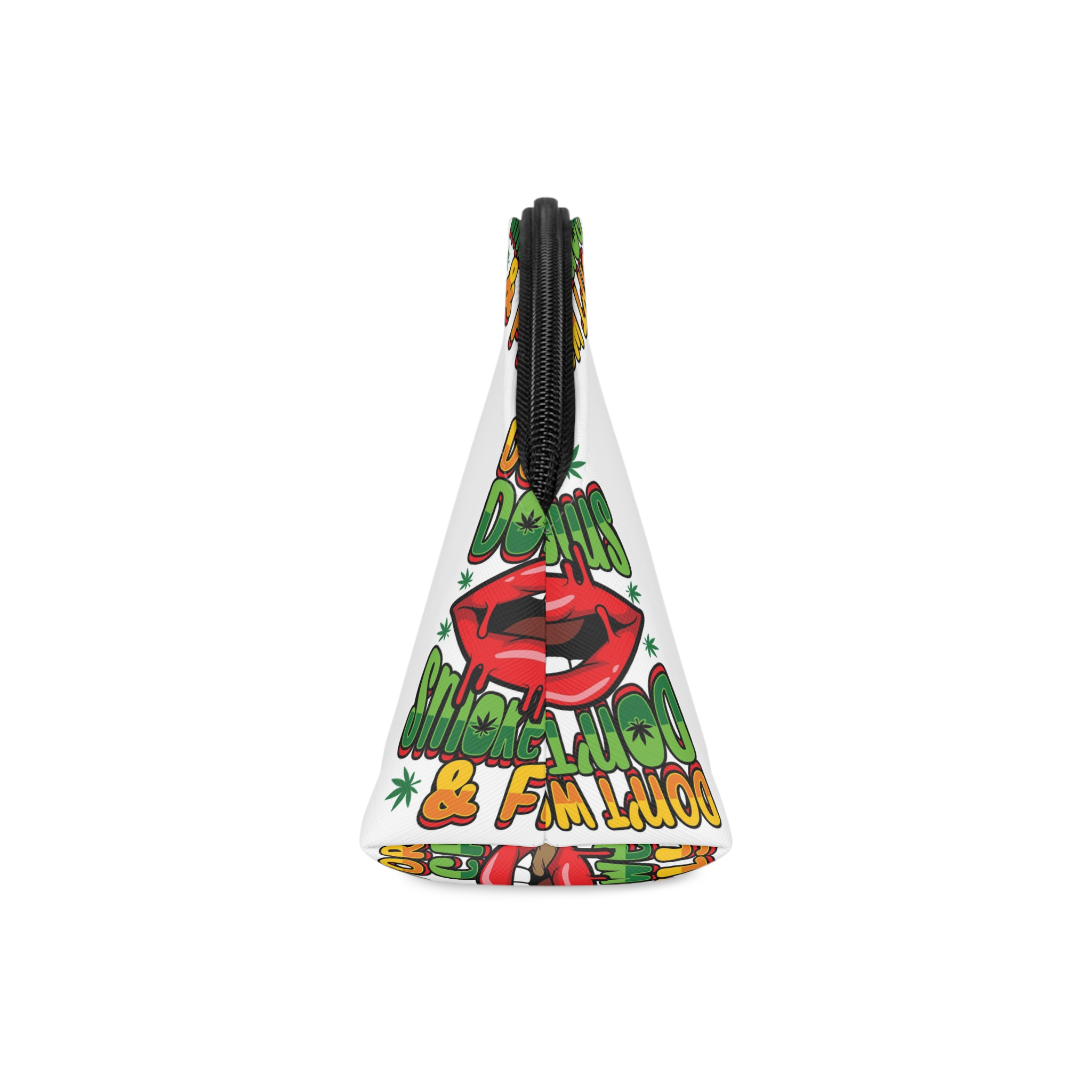Dont Worry Dont Cry Smoking Lips Quote Vector Shirt Print Design Makeup Bag - Image 4