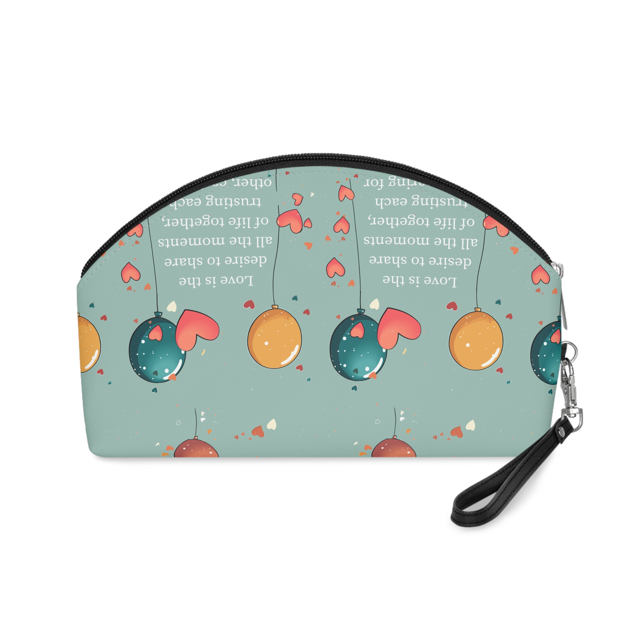 Illustration Cartoon Couple Valentine Day Love Love Story Relationship Vector Design Makeup Bag - Image 2
