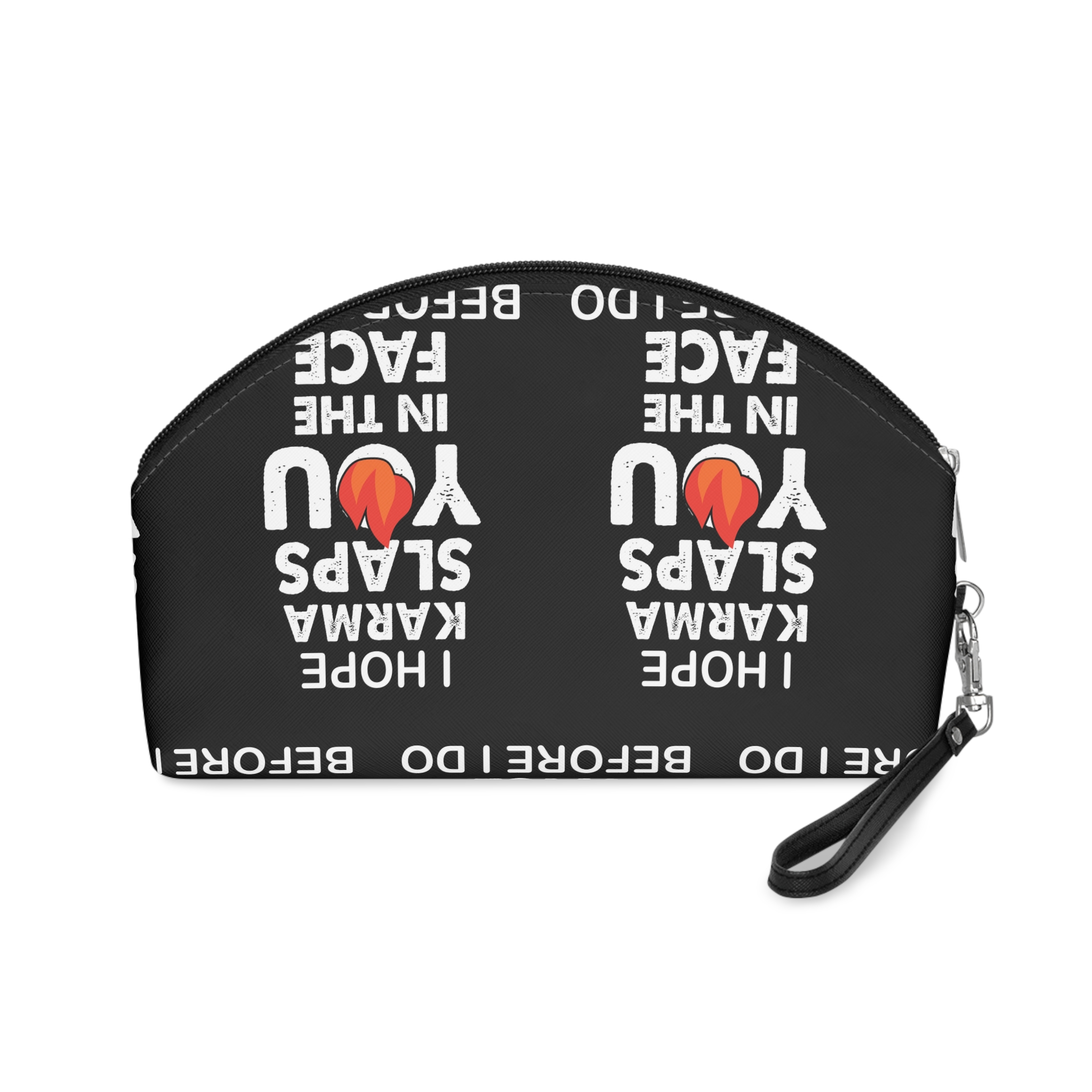 I Hope Karma Slaps Your Face Makeup Bag - Image 2