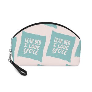 Hand Written Lettering Quote Cozy Phrase Winter Autumn Time Makeup Bag