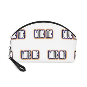 Love Me Flat Sticker Design Makeup Bag