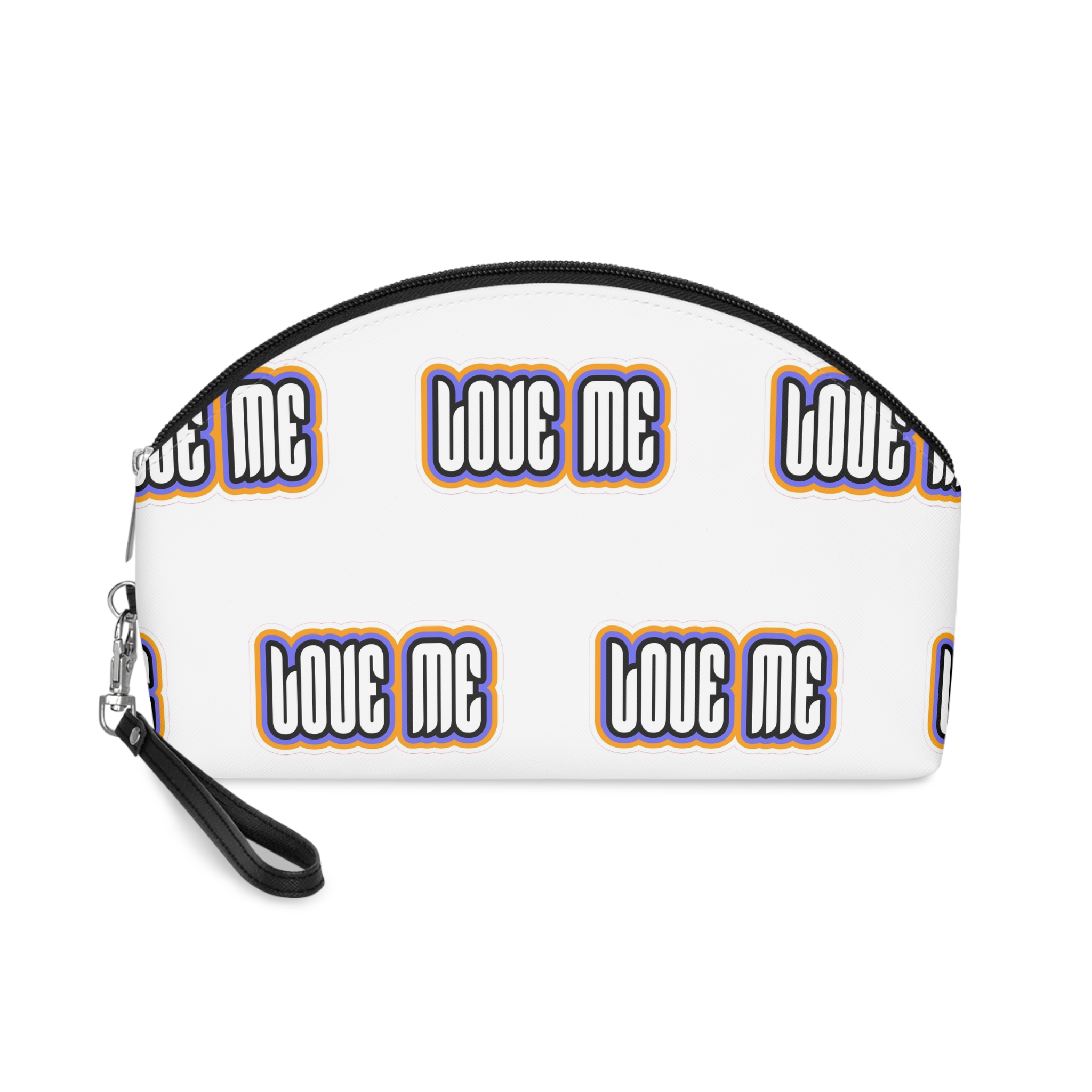 Love Me Flat Sticker Design Makeup Bag