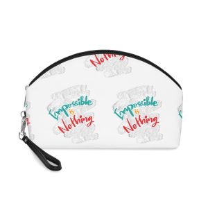 Imposible Is Nothing Hand Lettering Poster Quote Makeup Bag