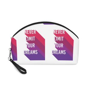 Effect Text Never Limit Your Dreams Makeup Bag