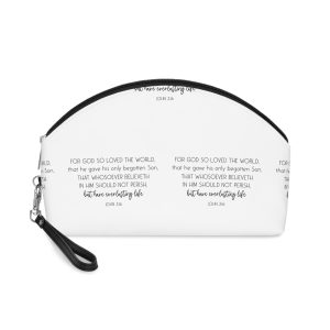 Love Bible Verse Christian Quote Home Love Wall Decor Love Poster Vector Illustration Makeup Bag