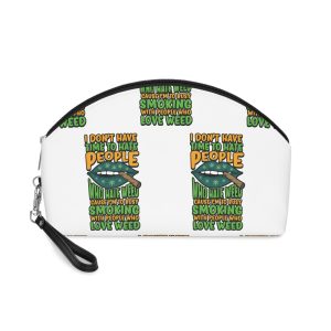 I Dont Have Time Hate People Quote Vector Shirt Print Design Makeup Bag