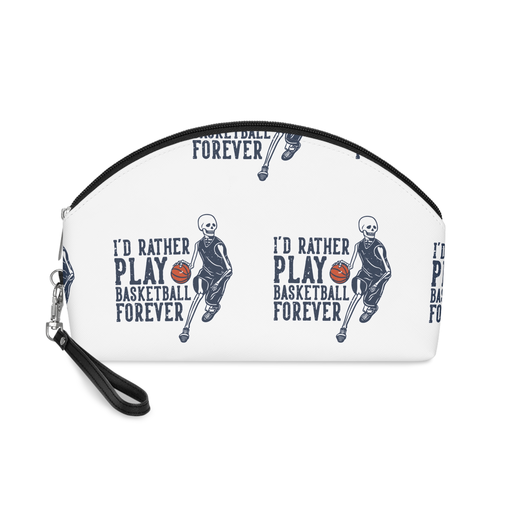 Id Rather Play Basketball Makeup Bag