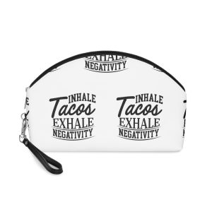 Inhale Tacos Exhale Negativity Makeup Bag