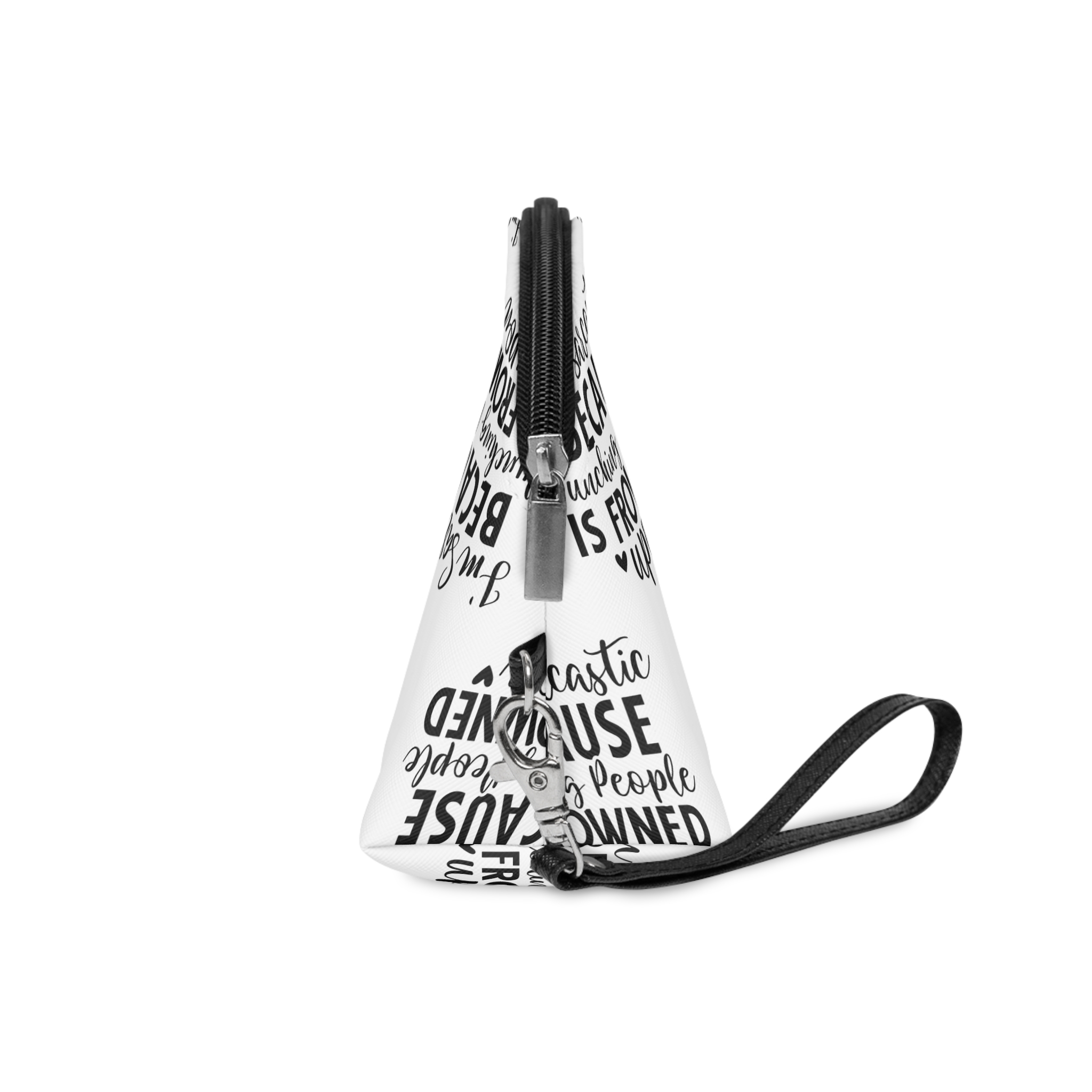 I Am Sarcastic Beacause Punching People Is Frowned Upon Makeup Bag - Image 3