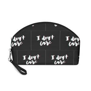 Glitch Slogan I Care Makeup Bag