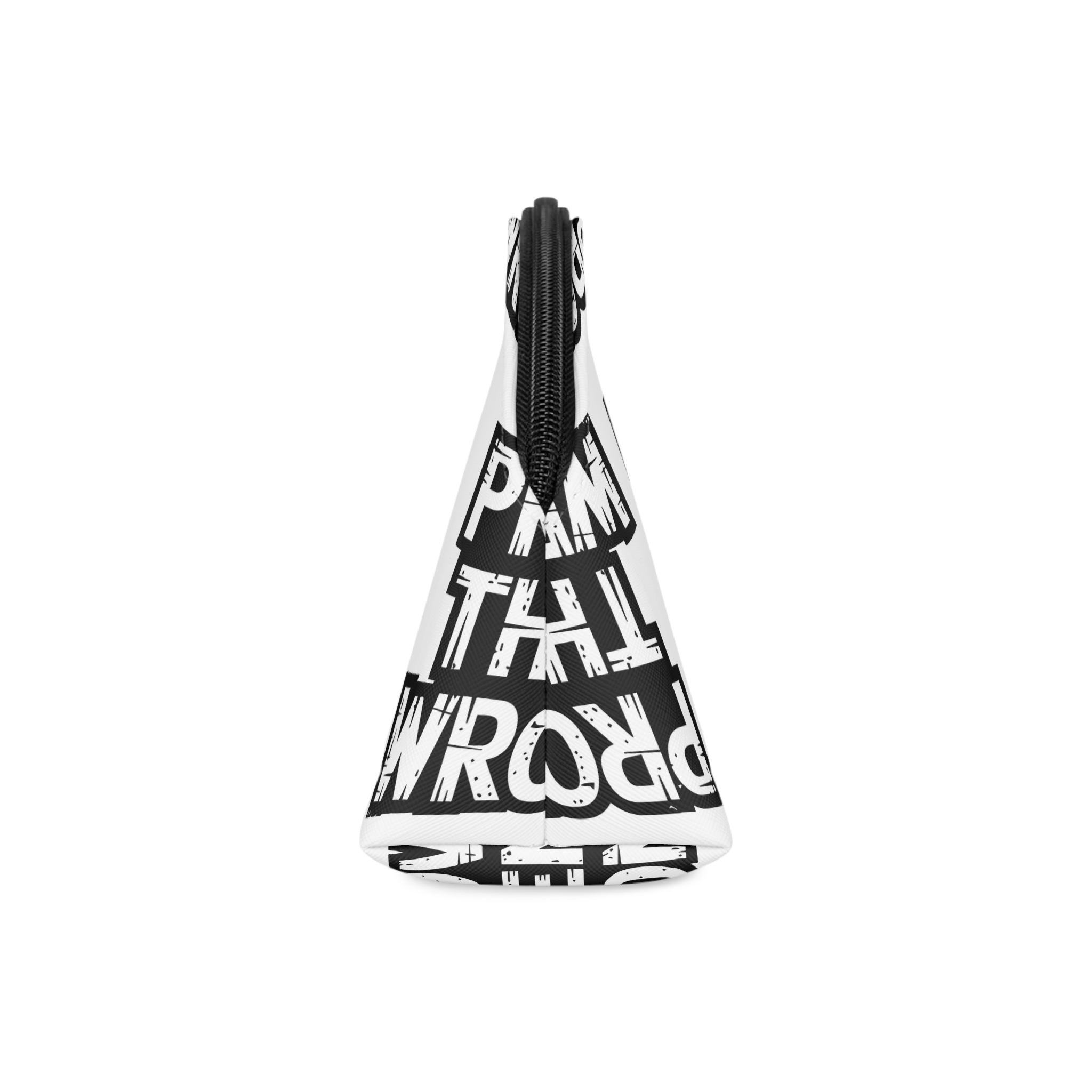 Custom Typography T Shirt Design Vector Art Illustration (1) Makeup Bag - Image 4