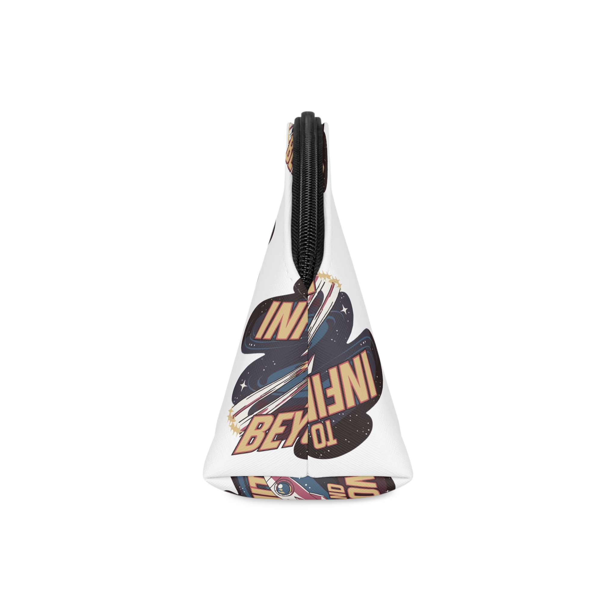 Infinity Beyond T Shirt Design Space Themed Inspirational Tshirt Design Makeup Bag - Image 4