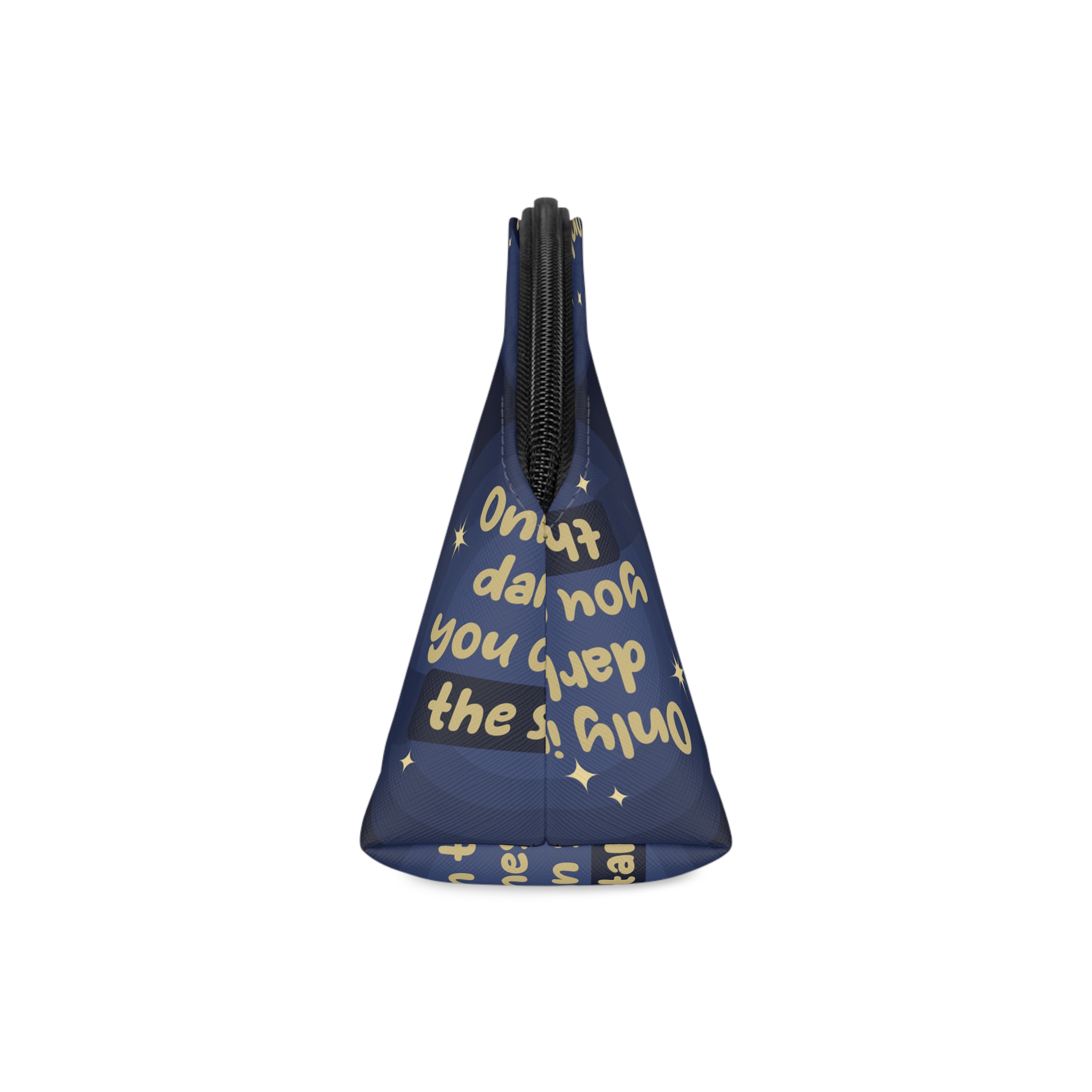 Creative Dark Star Background With Lettering Makeup Bag - Image 4
