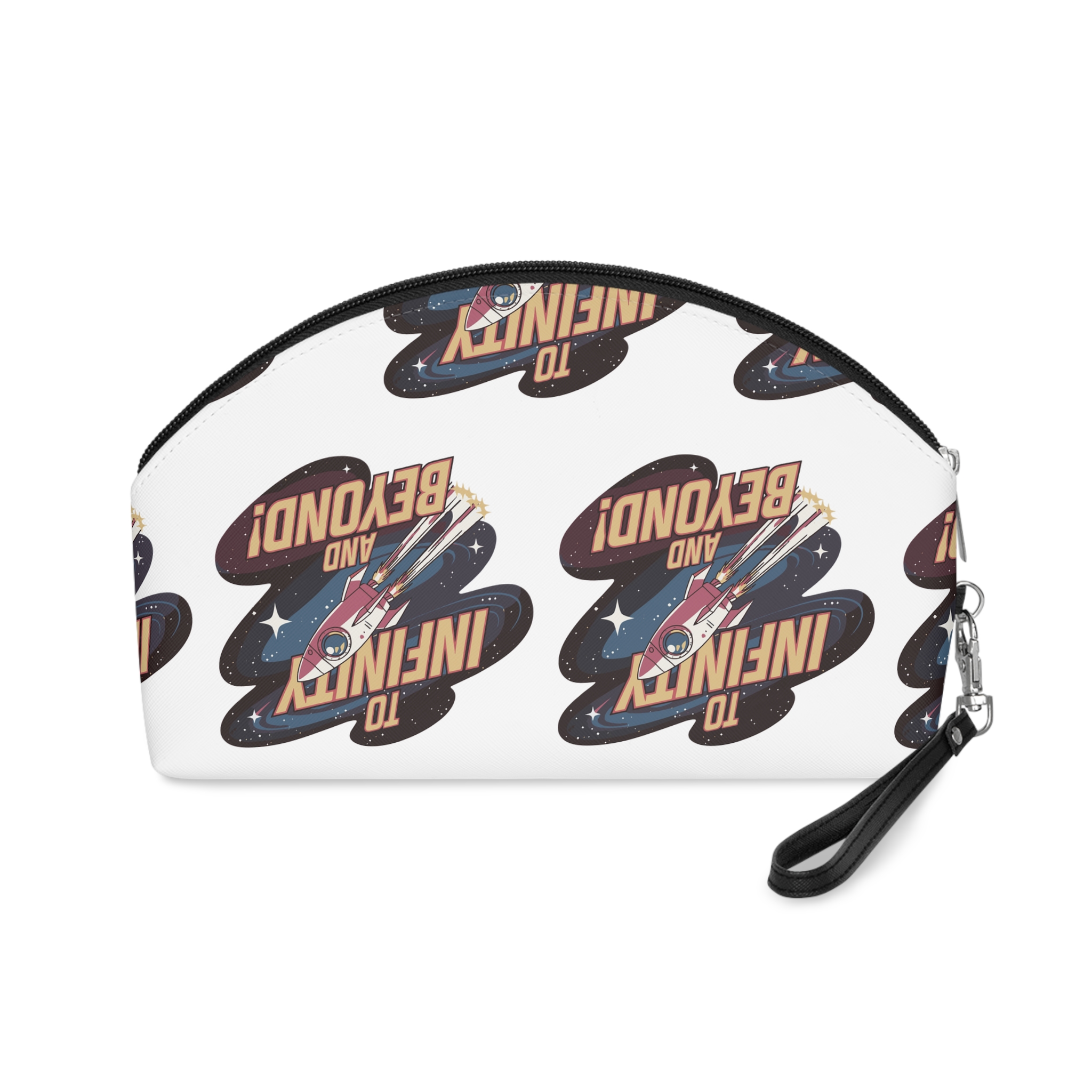 Infinity Beyond T Shirt Design Space Themed Inspirational Tshirt Design Makeup Bag - Image 2