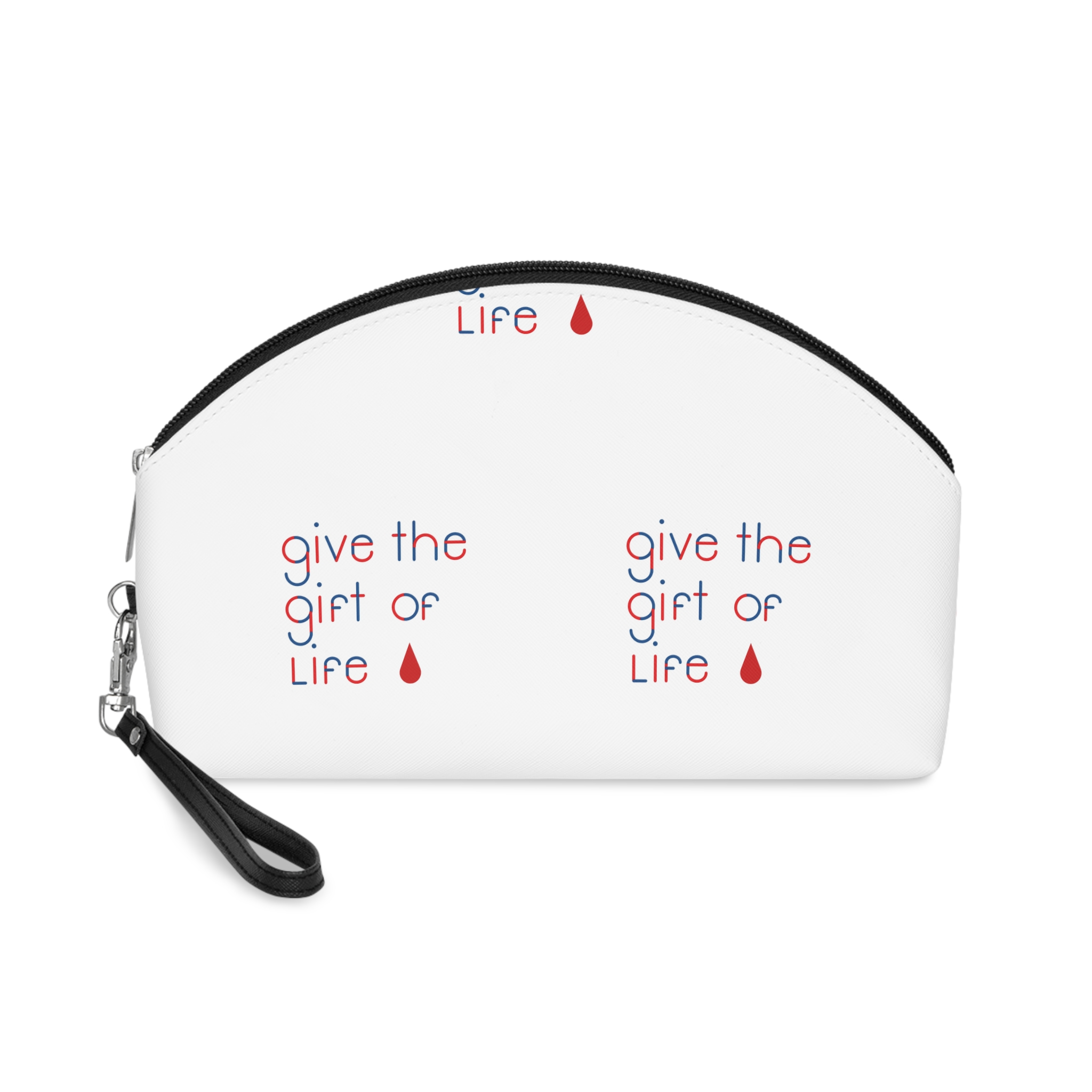 Give Gift Life Typography Makeup Bag