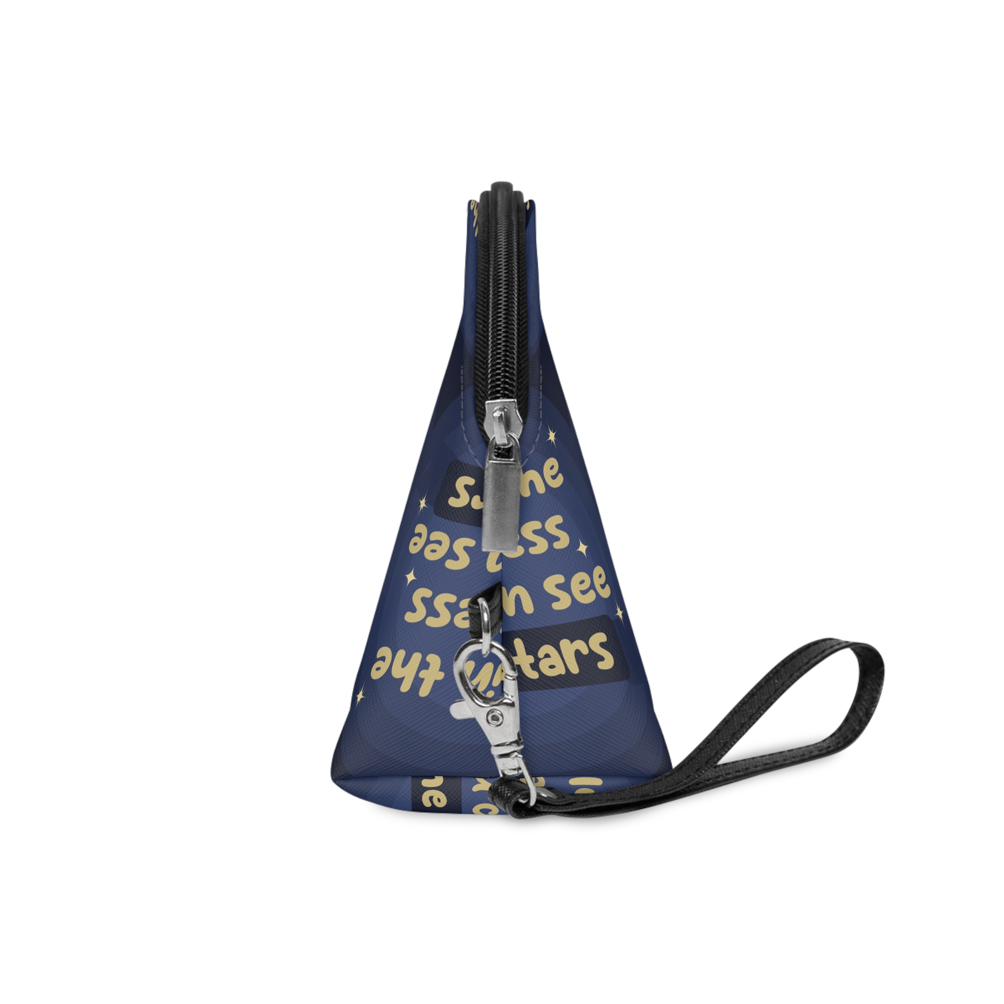 Creative Dark Star Background With Lettering Makeup Bag - Image 3