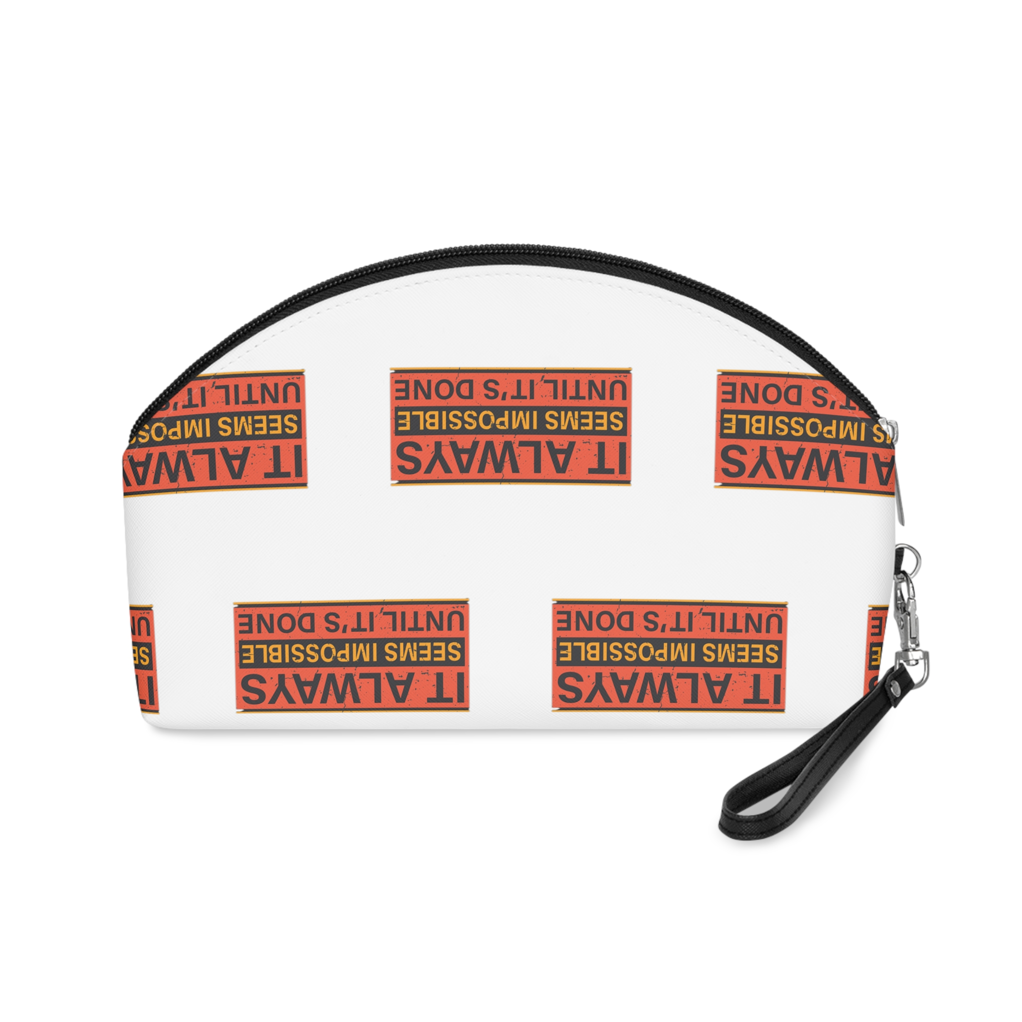 It Always Seems Impossible Unitl It's Done Makeup Bag - Image 2