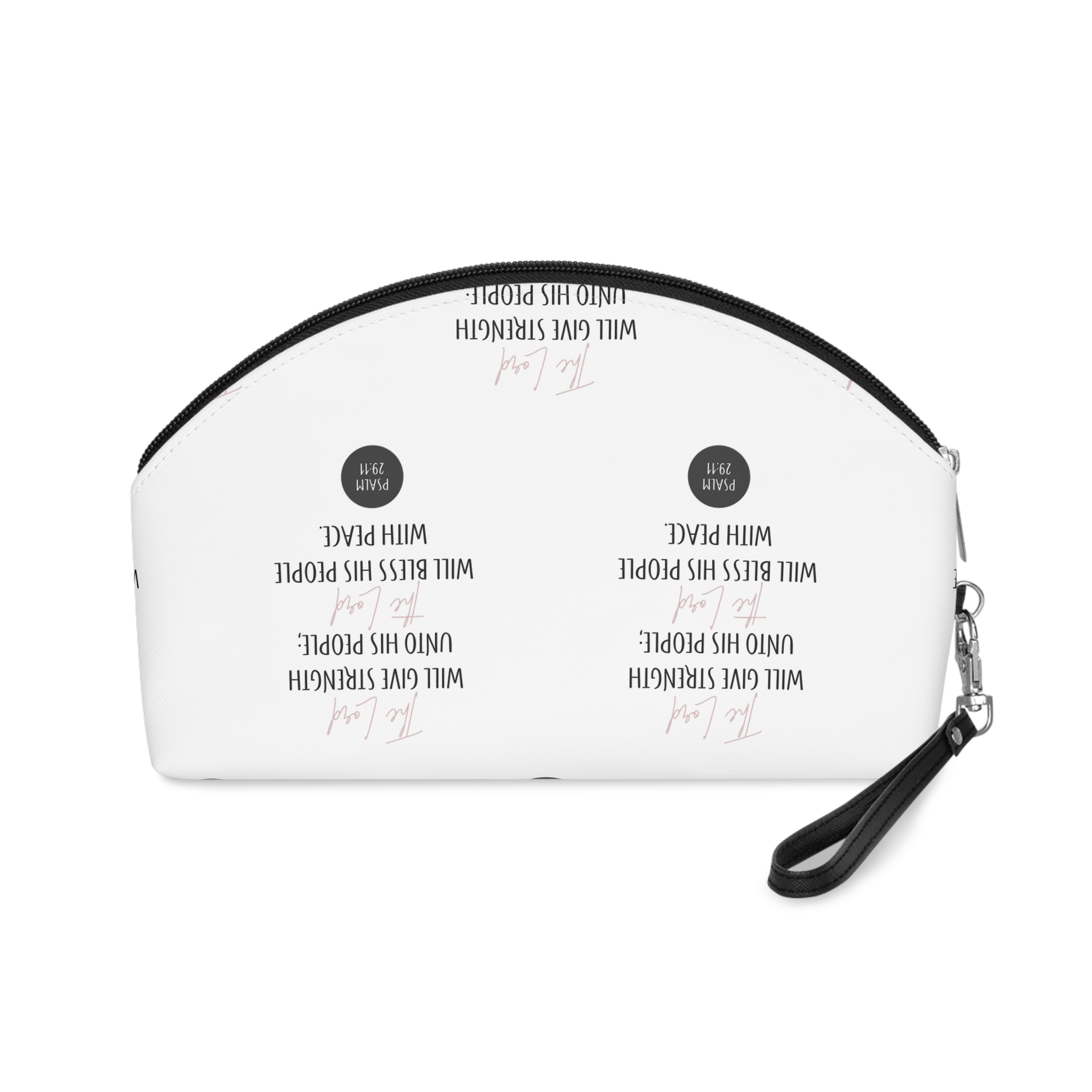 God Is Good Text Bible Text Art Vector Peace Verse Bible Makeup Bag - Image 2