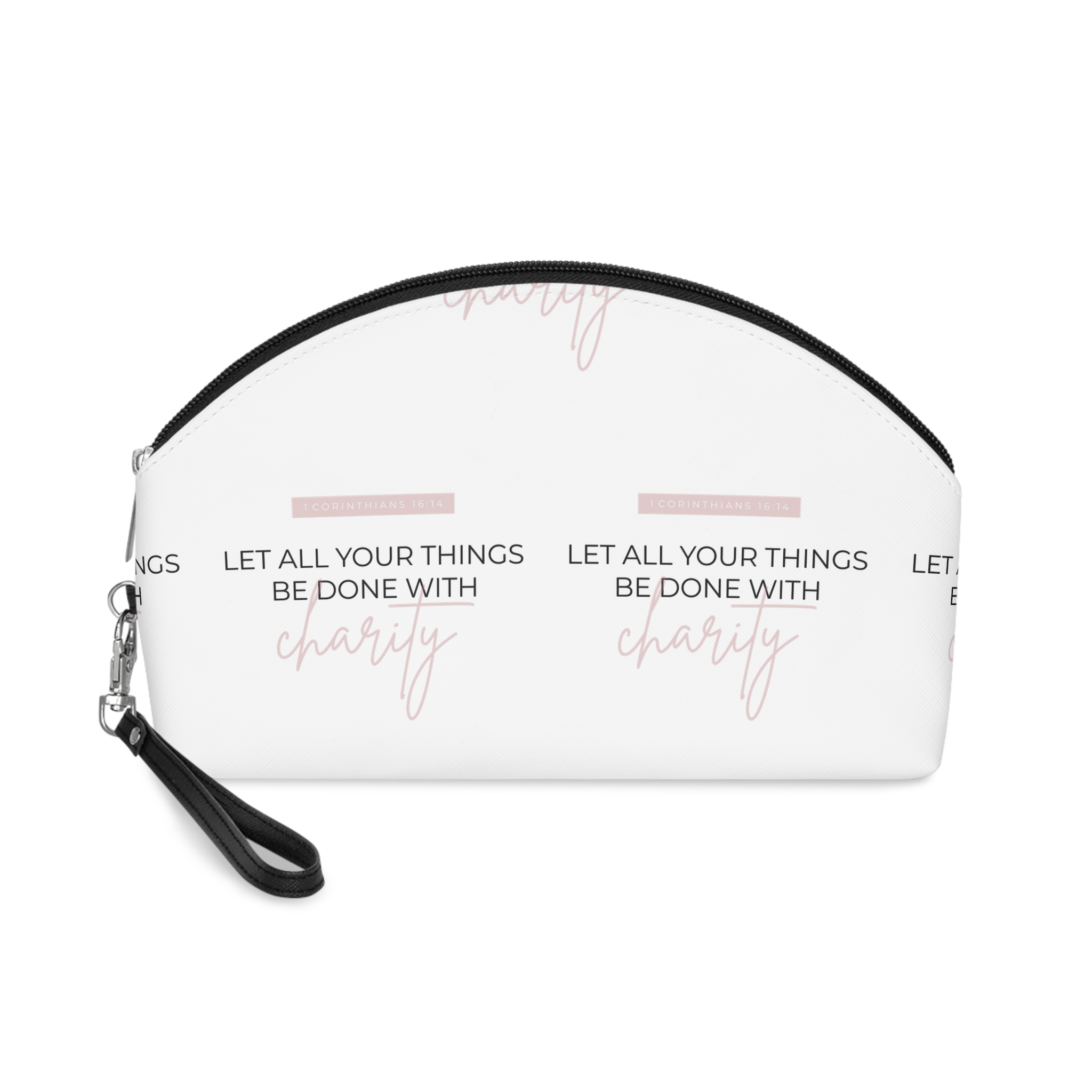 Charity Verse Bible Verse Text Vector Printable Scripture Text Bible Text Art Vector Makeup Bag