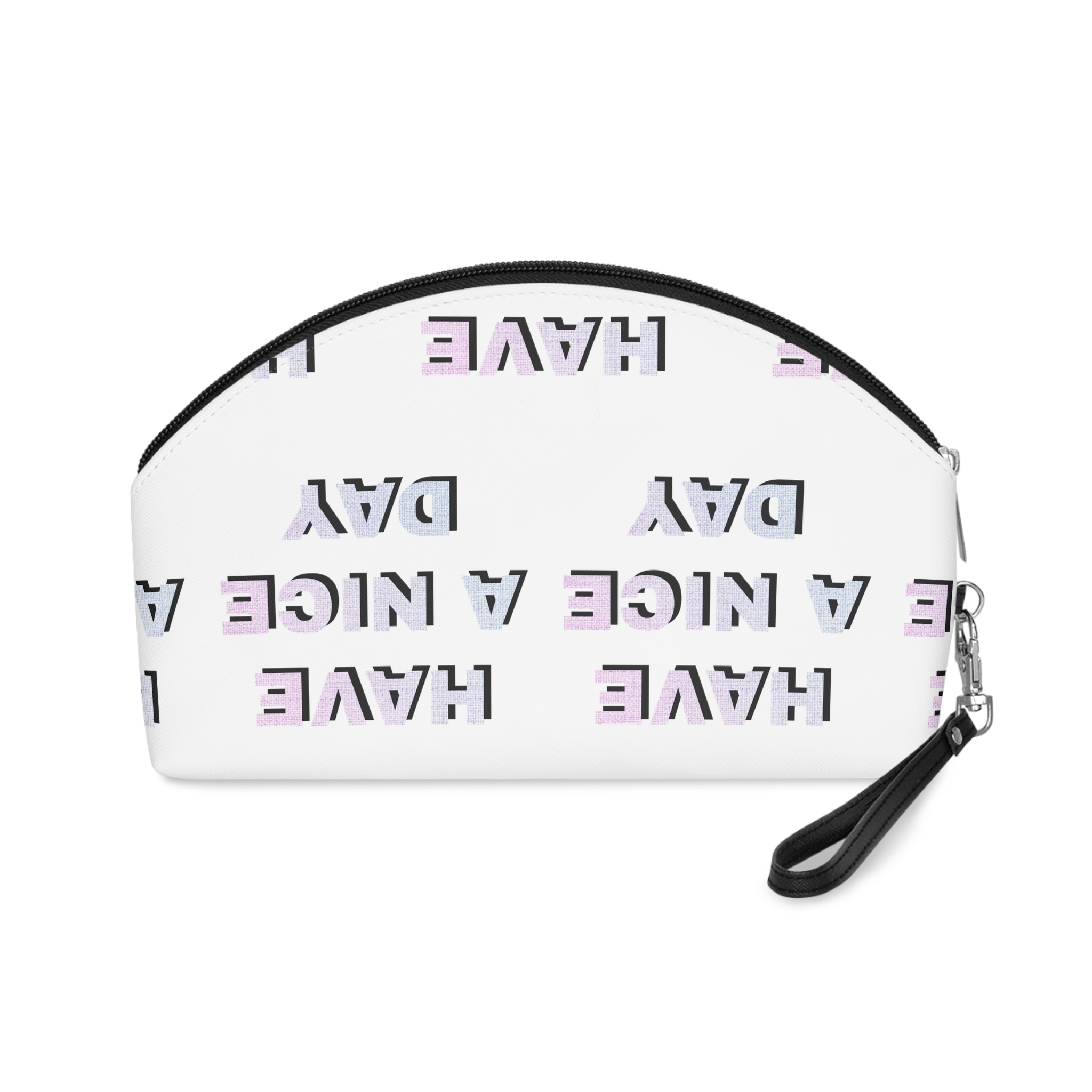 Have Nice Day Png Lettering Sticker Pastel Fabric Textured Font Typography Makeup Bag - Image 2